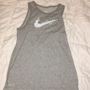 Grey Nike Dri-Fit Tank Top
